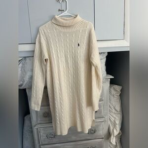 Like new Polo Ralph Lauren Sweater Dress Cream/White